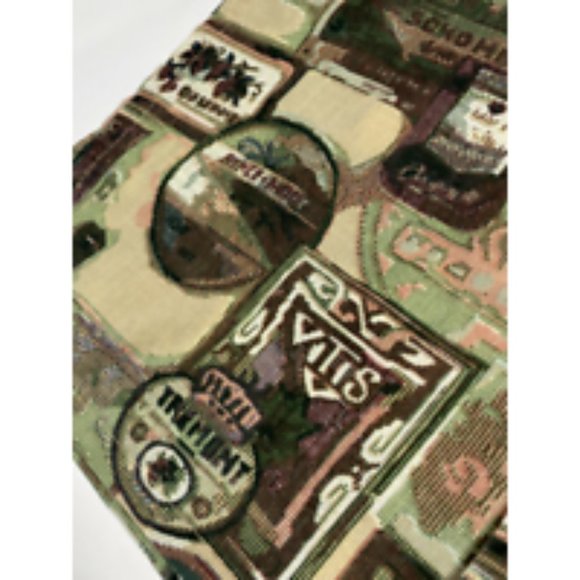 2 Vintage 1980s Wine Themed Valances Short Curtains Vineyard Grapes Winery Vino - Picture 4 of 5